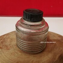 Old pen water bottle founded the 1950s Shanghai old glass bottle folk - custom exhibition nostalgia collection of movie props stationery
