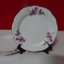 Folk old plate dish dish Cultural leather flower dishes nostalgia film props teacup tray sauce vinegar dish physical photo