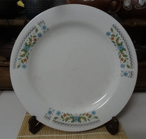Old plate plate folk - folk household in the 80s 26cm home old dish ceramic disk all physical photo