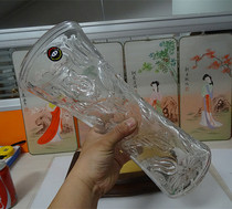 Old vase old glass glazed large vase swing piece crystal glass elegant flower inserted completely new without using a real photo