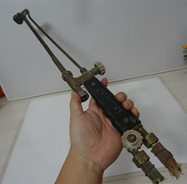 Old welding torch welding handle 80 s brass old tools nostalgic collection movie props display ornaments antique photo