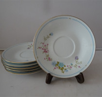 Old plate saucer flower 80 s export sauce vinegar dish nostalgic collection antique ornaments film and television props physical photos