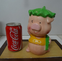 Old savings tank Xiaoxiaxiu pig pork porch pig porch savings porcelain pig pig porcelain plastic parts in kind to take photos