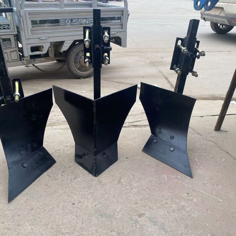 Trenching Plow, Ridging Plow, Solid Plow Shaft, Adjustable Height Safety Pin, Rear-Mounted Tiller, Large Four-Wheel Agricultural Plow