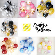 ins balloon childrens one-year-old baby birthday arrangement party decoration wedding wedding photo props confetti balloon