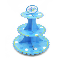 Party birthday three layer paper cake stand cake tray tray wedding birthday pastry snack dessert table decoration