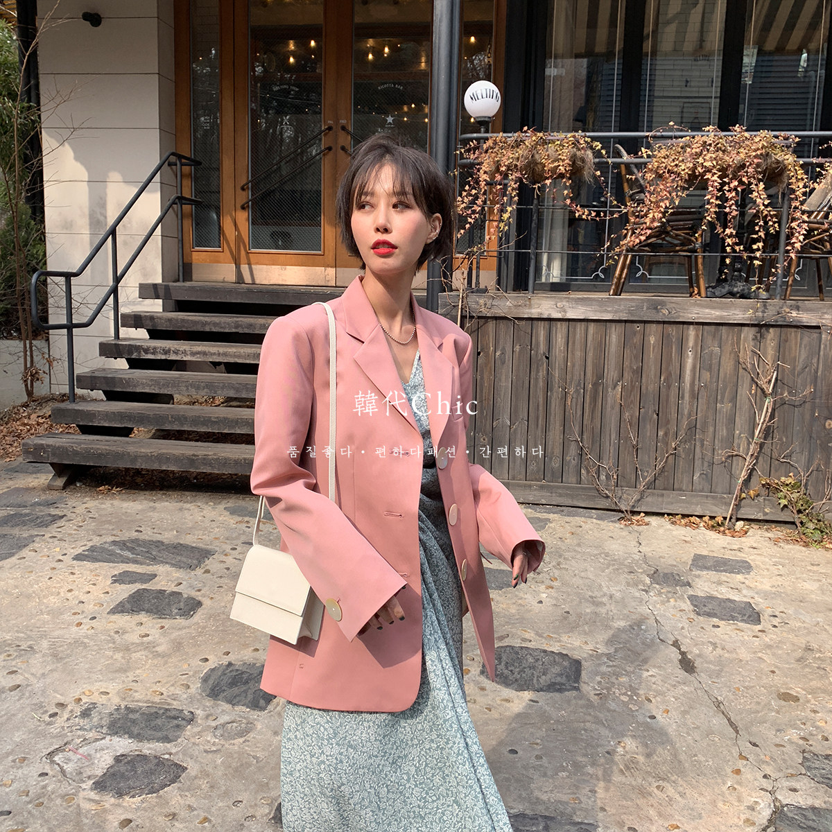 Han Dai Chic High-end Designer Cooperation Chao Foreign Pie Wool 1oo Grand Suit Jacket