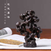New Chinese style creative ceramics Taihu Stone rockery art decorations Modern simple office desktop Zen ornaments
