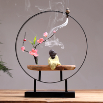 Little monk ornaments cute creative decoration artwork coffee table creative wine counter Zen Bogdo Chinese porch