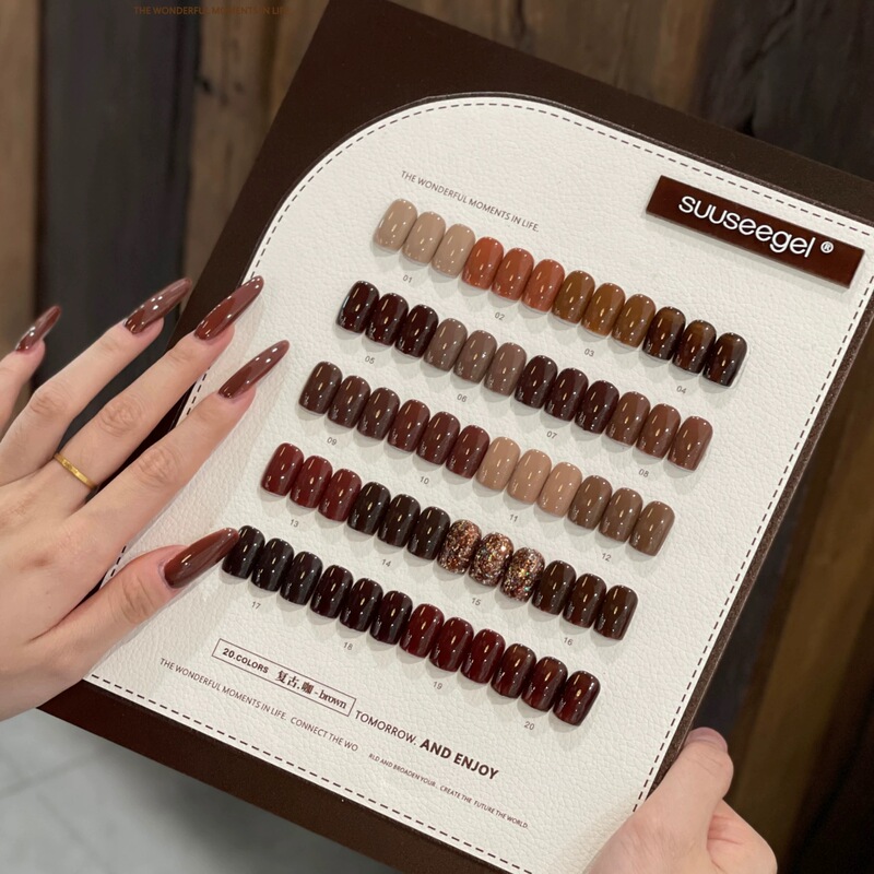 Bundle of Nail Polish Gel Set 2025 Autumn and Winter Beauty Expo New 20 Colors Retro Coffee Caramel Color Retro Wine Red Color Bundle of Nail Polish Gel Set 2025 Autumn and Winter Beauty Expo New 20 Colors Retro Coffee Caramel Color Retro Wine Red Color
