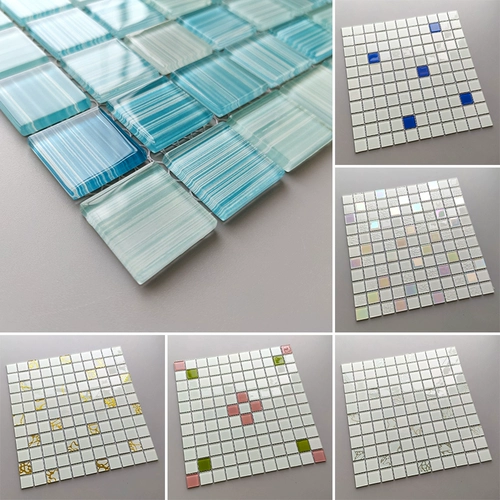 Стеклянная мозаика для беседки для ванной комнаты, декор