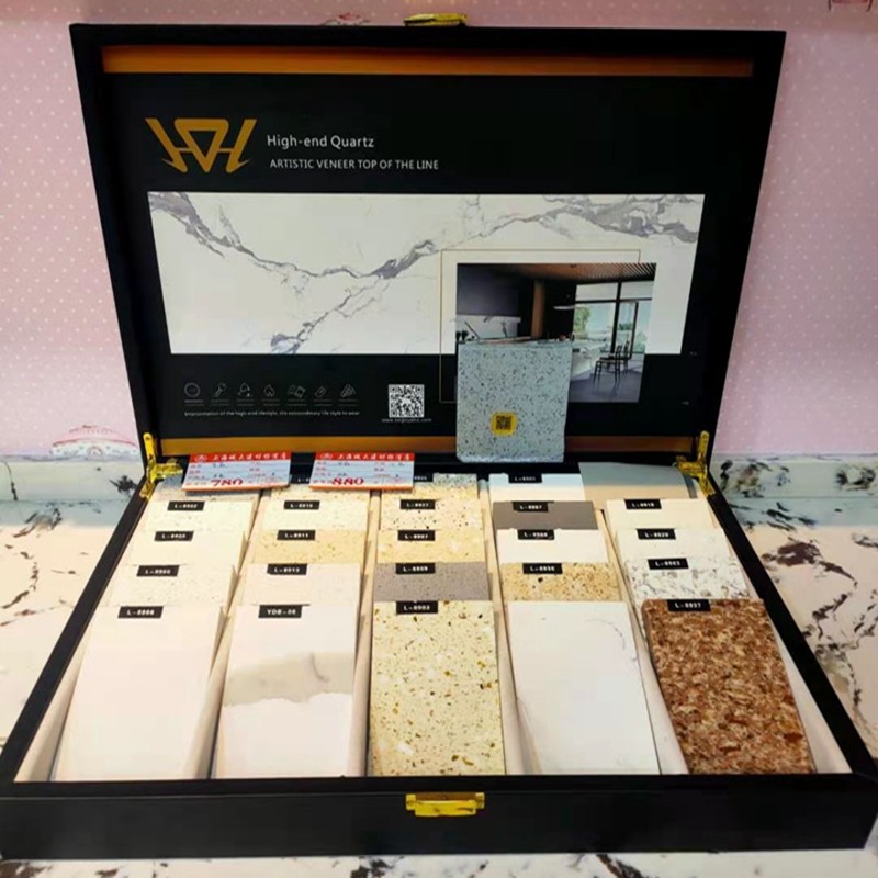 Spanish kitchen table set to make quartz stone countertop Han emperors Hualei quartz stone countertop Shanghai manufacturer direct sales