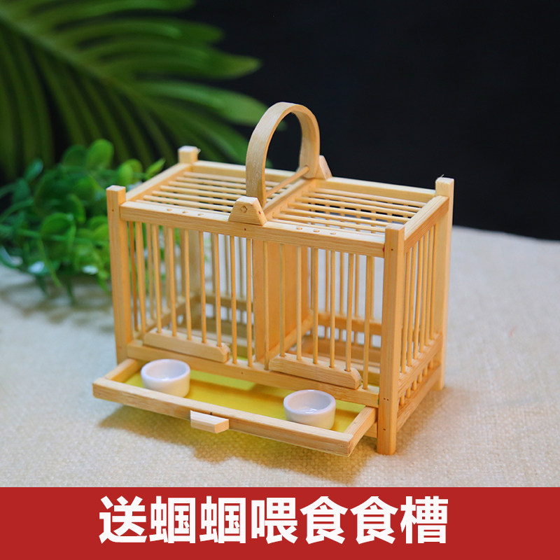 Kangs cage large number of bamboo children Bamboo aged pure handmade knitters Cage Bamboo choreography Classic Tinnitus Pitchers