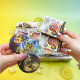 24 Pieces of New Peace Elite Mouse Queen Badge Laser Double Flash Blind Box Demolition Fun Canteen