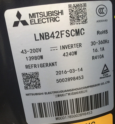 Mnb42Ffdmc-L Lnb42Fscmc Mnb40Feqmc Mnb36 Mitsubishi Compressor Mnk42Fdlmc