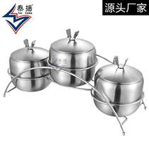 304 stainless steel seasoning single kitchen household salt restaurant round chili oil