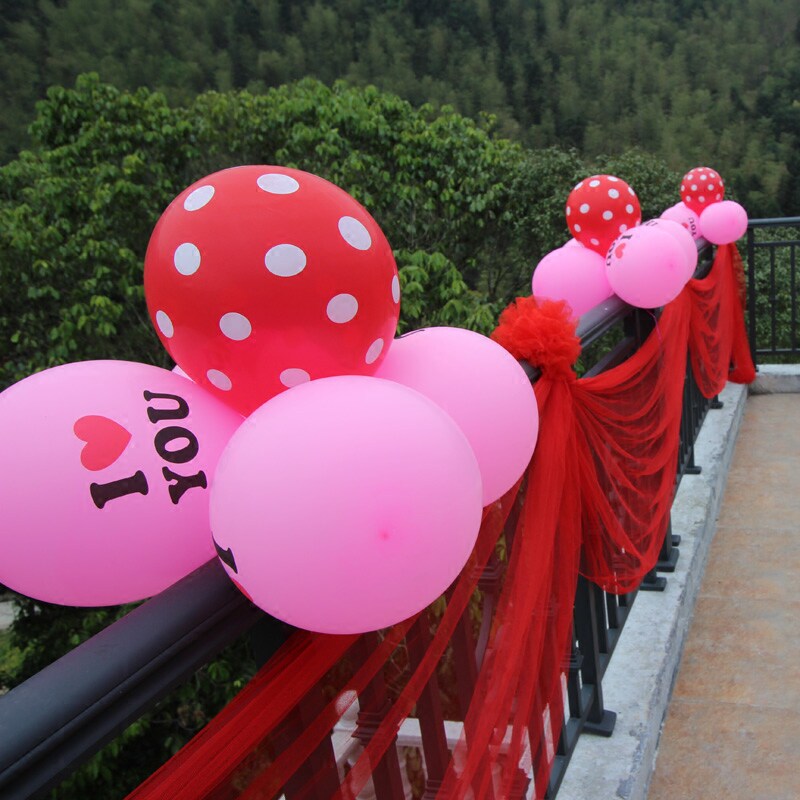 Wedding Stairway Armrest Road Leading Wedding House Arrangement Wedding Wedding Wedding Decoration Items Net Yarn Dresses Cover Package