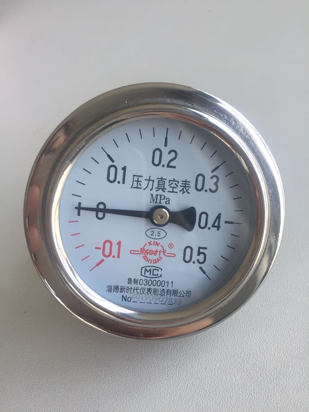 Zibo New Era Pressure Vacuum Meter-0 1-0 5MPa Shandong Xinhua Medical Vertical Sterilizer 2 Level 5