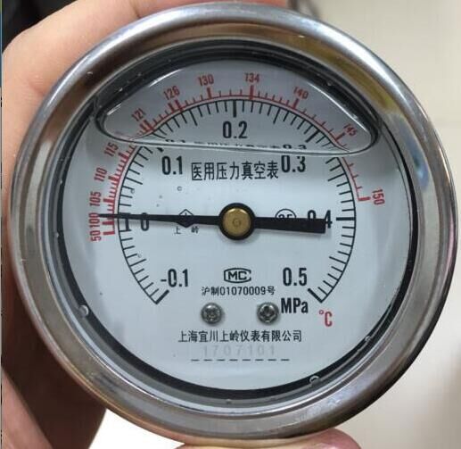 上海宜川-0.1-0.5MPa医用压力真空表上海申安立式压力蒸汽灭菌器