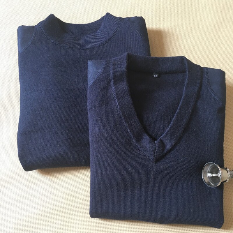 Authentic Round Neck V-Neck Navy Blue Official Sweater Woolen Vest Warm with Label Fleece Men's Autumn and Winter Authentic Round Neck V-Neck Navy Blue Official Sweater Woolen Vest Warm with Label Fleece Men's Autumn and Winter