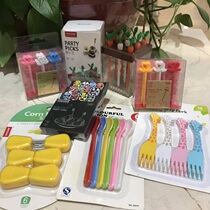 Anya personality creative fruit snacks environmental protection utensils Fruit corn fork Ice cream coffee spoon Snack clip