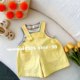 Girls Overalls Rainbow Vest One-piece Overalls Suit 2023 Summer New Style Children's Shorts Two-piece Set Trendy