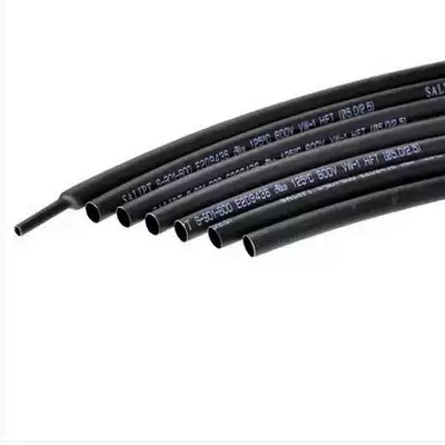 High quality Black Heat Shrinkable tube diameter 6mm 1 m price