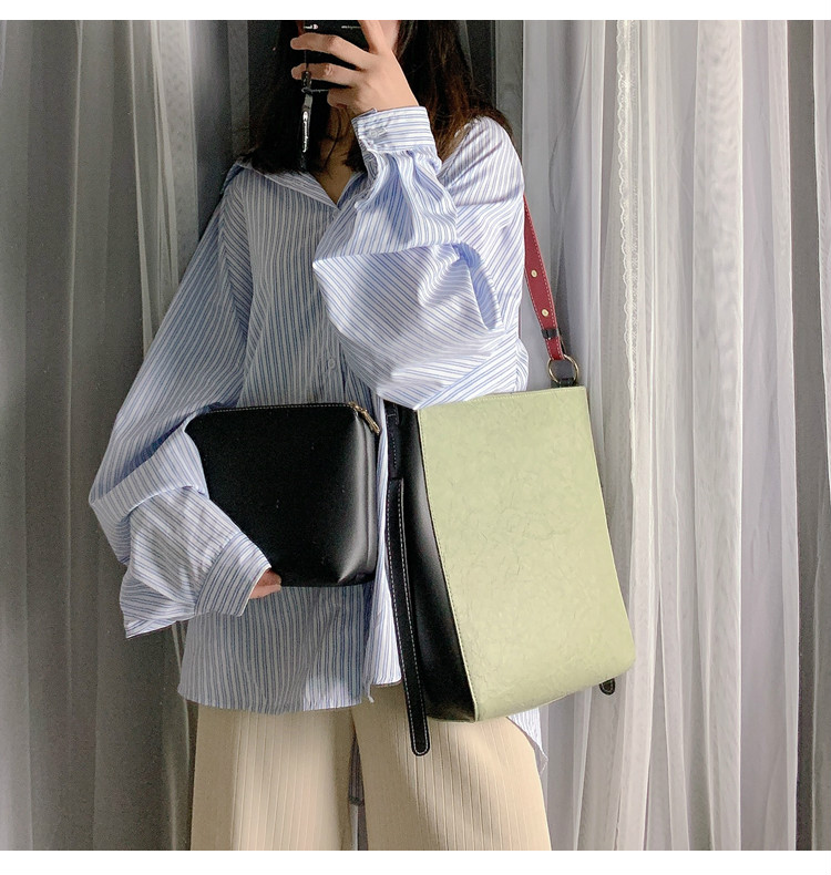 Túi xách nữ 2019 phiên bản mới của Hàn Quốc hoang dã túi xô thời trang túi xách mùa hè cho học sinh - Túi xách nữ túi đeo chéo nữ hàng hiệu