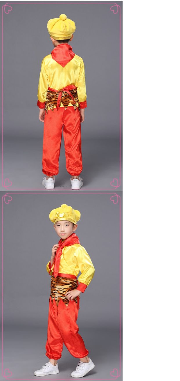 Sun Wukong quần áo trẻ em khỉ trang phục Westward Journey hiệu suất quần áo Halloween Qiti Dasheng trang phục biểu diễn đầm trẻ em cao cấp