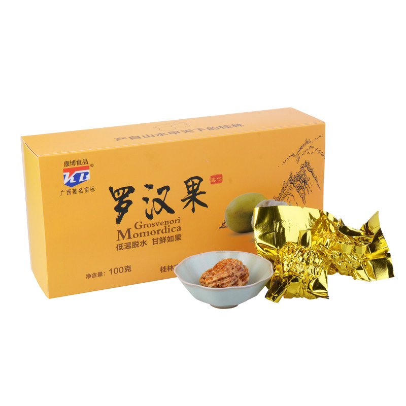 Guangxi Guilin specialty Kangbo Luo Han Guo Tea 100 g * 2 box Low temperature dehydration Dry and fresh if gift box