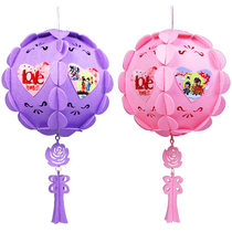 Tanabata Valentines Day shop decoration Cowherd and Weaver Girl Flower Ball Jewelry Store Ring Island Ceiling Lantern Hanging Net Red Pendant