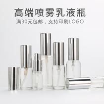 Transparent glass 10ml essential oil pressure pump bottle press spray empty bottle lotion perfume bottle cosmetic split up small empty bottle