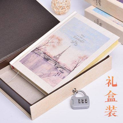 密码本带锁日记本女秘密少女有密码的笔记本子