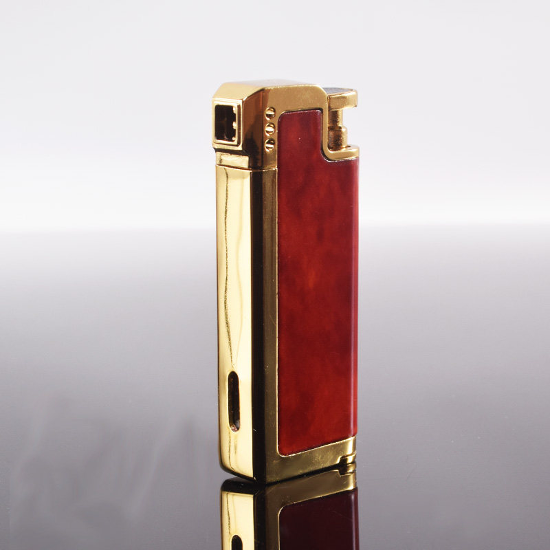 Personality creative metal butane inflatable lighter Ming fire smoke bucket beating lighter with its own pressure stick smoking tool accessories