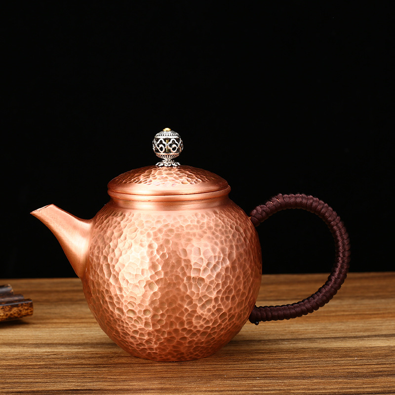 銅器 銅銭壺 提梁壺 招財銅銭茶壺 茶道具 工芸品 置物 玉川堂 鎚起銅器 未使用の急須と建水 の茶筒