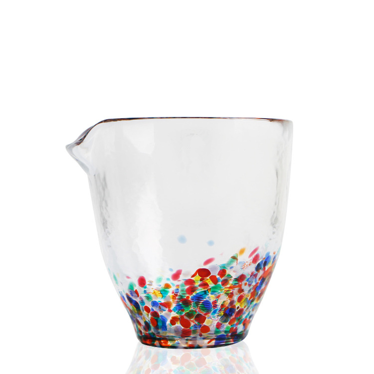 Spot Japan Imports Tsukutsu Tsukizu Light Handmade Colored Glass Goblet of the Wine Cup Fair Cup Fair Cup