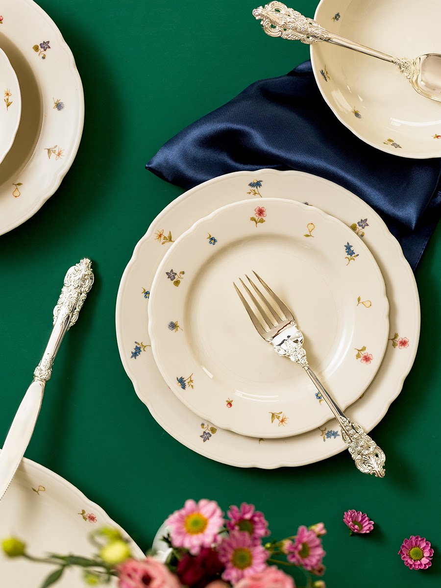 Spot German original Seltmann Weiden ceramic bowl Western dining with colourful small flower dishes Dining Bowls Home