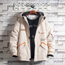 White sugar rose special price multi-pocket Korean version thickened cotton clothes mens winter students handsome air trend loose cotton jacket