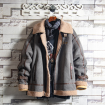 White Sugar Rose Special price suede lamb wool quilted jacket male winter Short trendy cotton clothing student youth