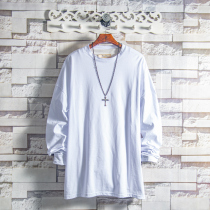 White sugar rose weighing cotton pure color 100 lap base sweatshirt long sleeve T-shirt Four Seasons students short sleeve t men and women beating the bottom