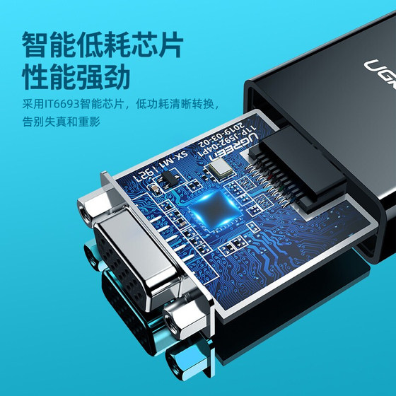 Greenlink hdmi-vga 변환기 노트북 셋톱 박스-프로젝터 모니터 비디오 어댑터 케이블