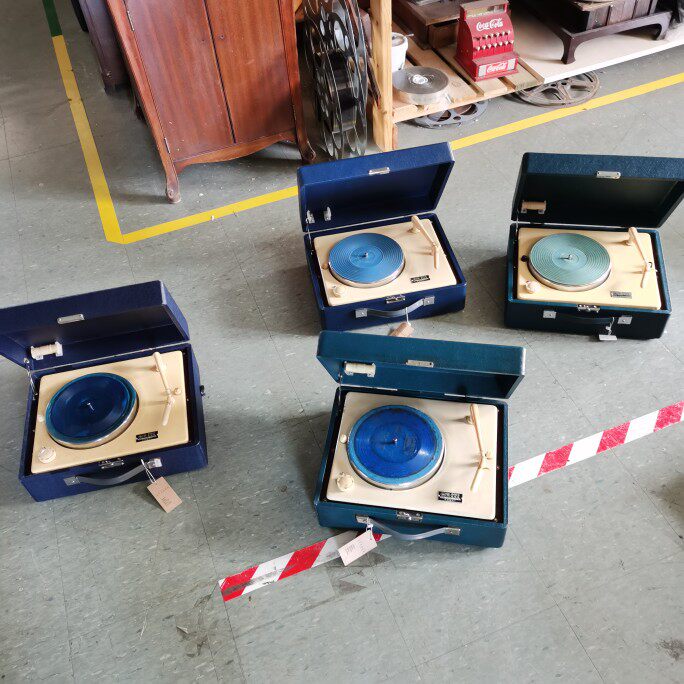 Antique antique antique old - fashioned Chinese 206 black - glue recorder in one core phonograph 33 to 78 transfer charter