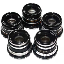 Antique Soviet-made Russian-made Industa 55mm55mm f2 8 L39 Luo-mount lens the lens is basically clean