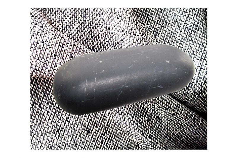Unpolished graphite vibrator massage stone