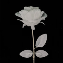 White rose shooting props fake flower simulation bouquet decorative flower single silk flower wedding living room decoration plastic dried flower