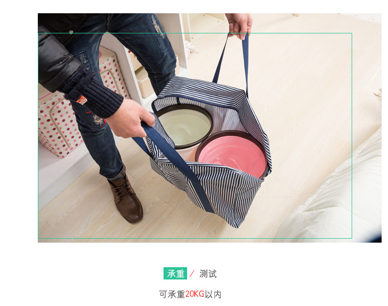 Du lịch lưu trữ gấp túi Hàn Quốc xách tay vai túi du lịch xách tay nữ có thể kéo hành lý túi hành lý túi du lịch nam