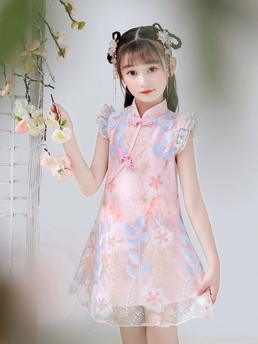 Ханьфу, летнее платье, юбка, летняя одежда, летний наряд маленькой принцессы, ципао