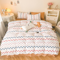 Brief Nordic bed Four pieces of full cotton pure cotton Bohemian wind 1 5m1 8 m bed-in-bed hat-style kit