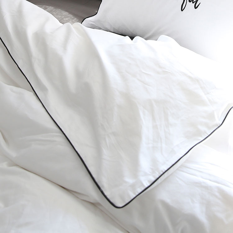 gia đình đơn giản bốn bông giường giường bông vải quilt Bắc Âu lá thư cá nhân ba mảnh mô hình tấm được trang bị trắng - Bộ đồ giường bốn mảnh bộ chăn ga gối đệm giảm giá