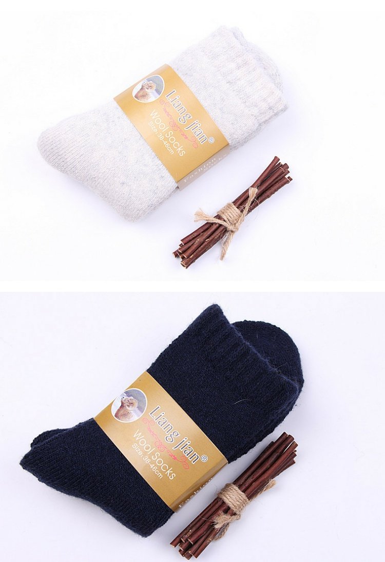 Mùa thu và mùa đông siêu dày nam ấm len vớ nam vớ cotton vớ khăn tất nữ ống vớ cashmere cộng với nhung dày tất dài nam
